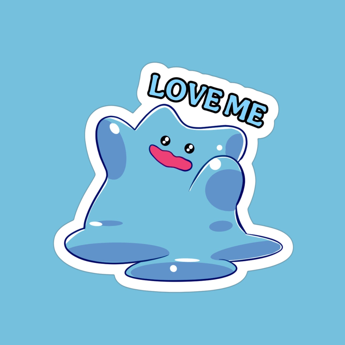 Pink and Blue Ditto Inspired Stickers
