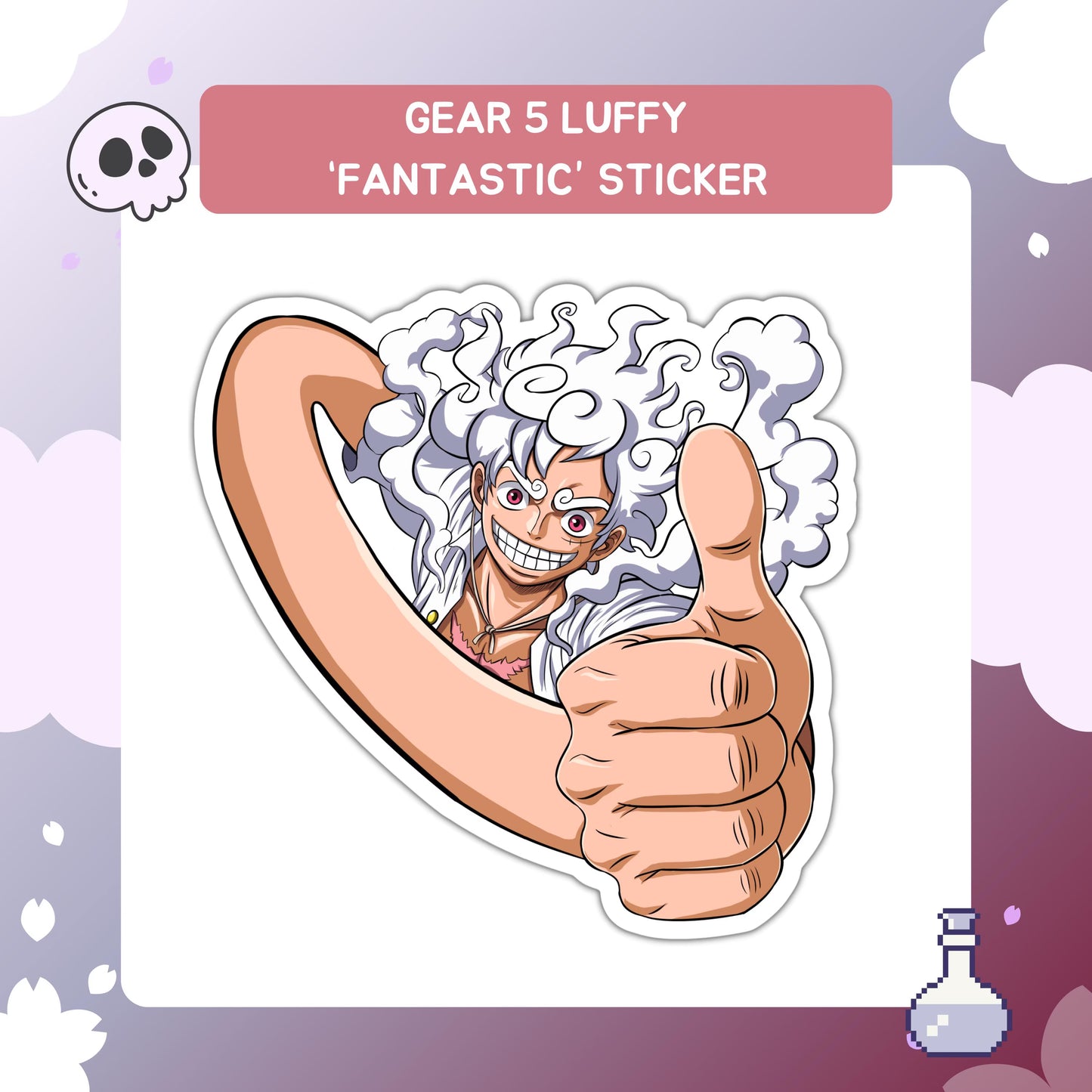 OP Gear 5 Luffy/Fantastic Inspired Sticker