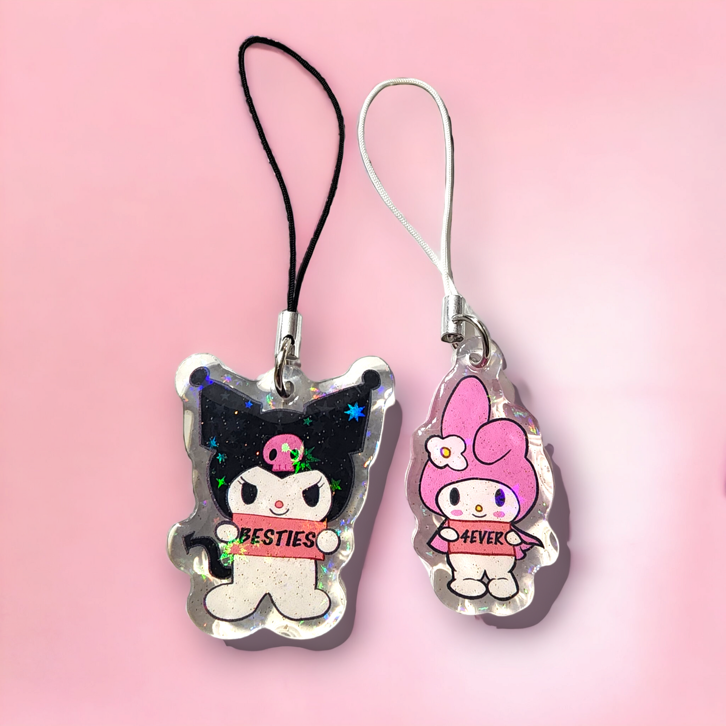 Kuromi & My Melody BFF Phone Charms