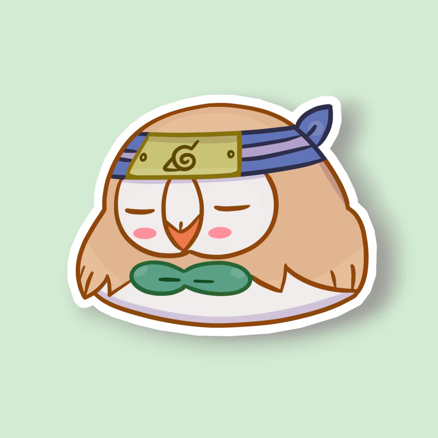 Ninja Style Rowlet Inspired Sticker