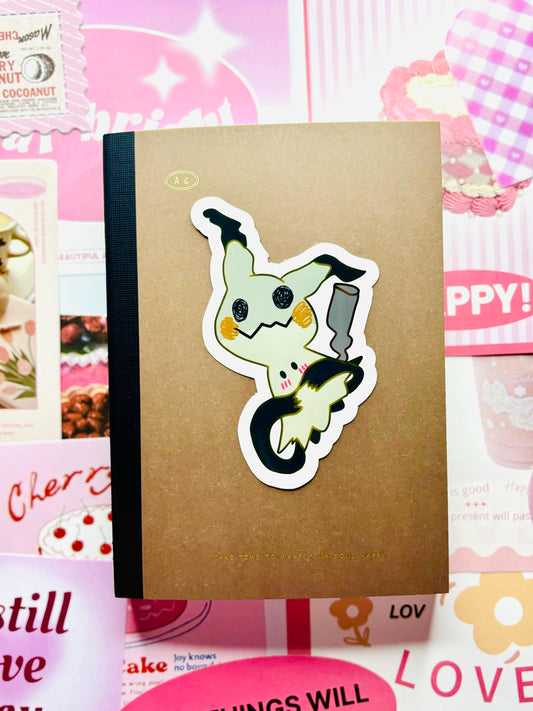 Blushing Mimikyu Inspired Sticker