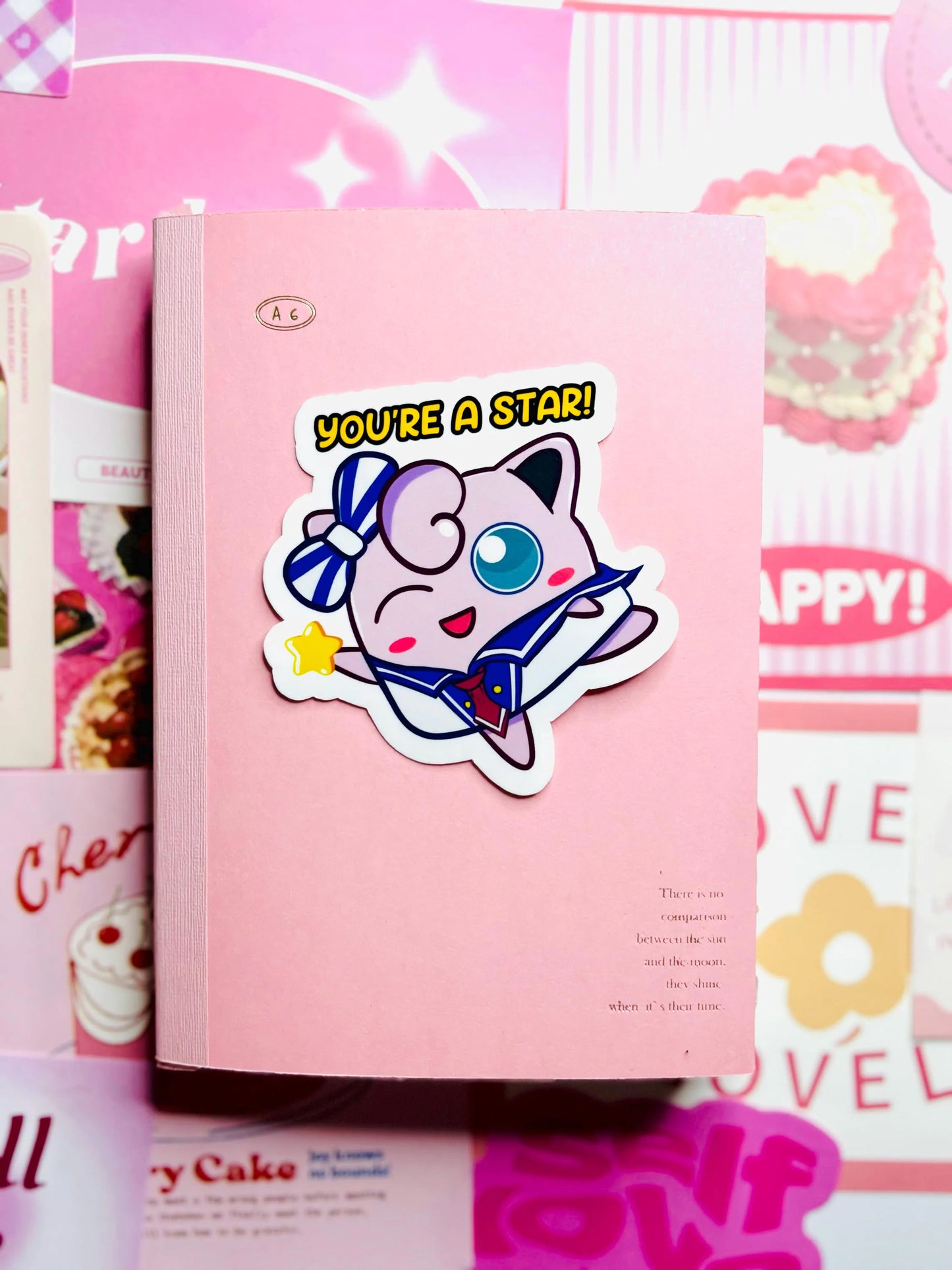 Marine Style Jigglypuff Inspired Sticker