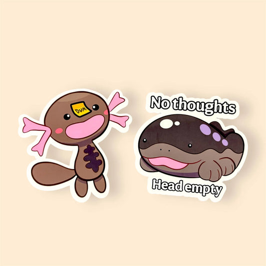 PWooper and PClodsire Inspired Sticker Set