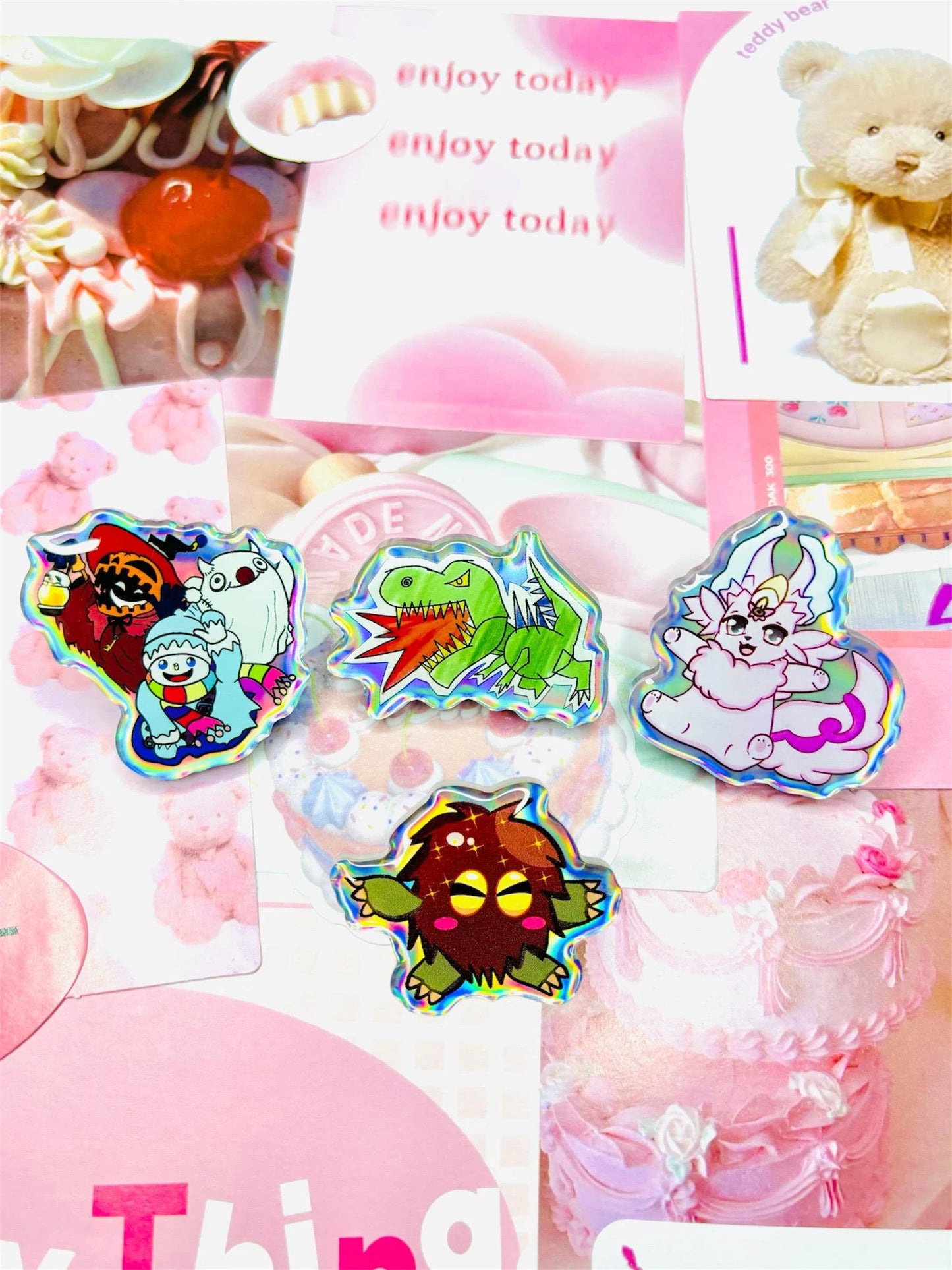 Heart of the Cards Holographic Pins