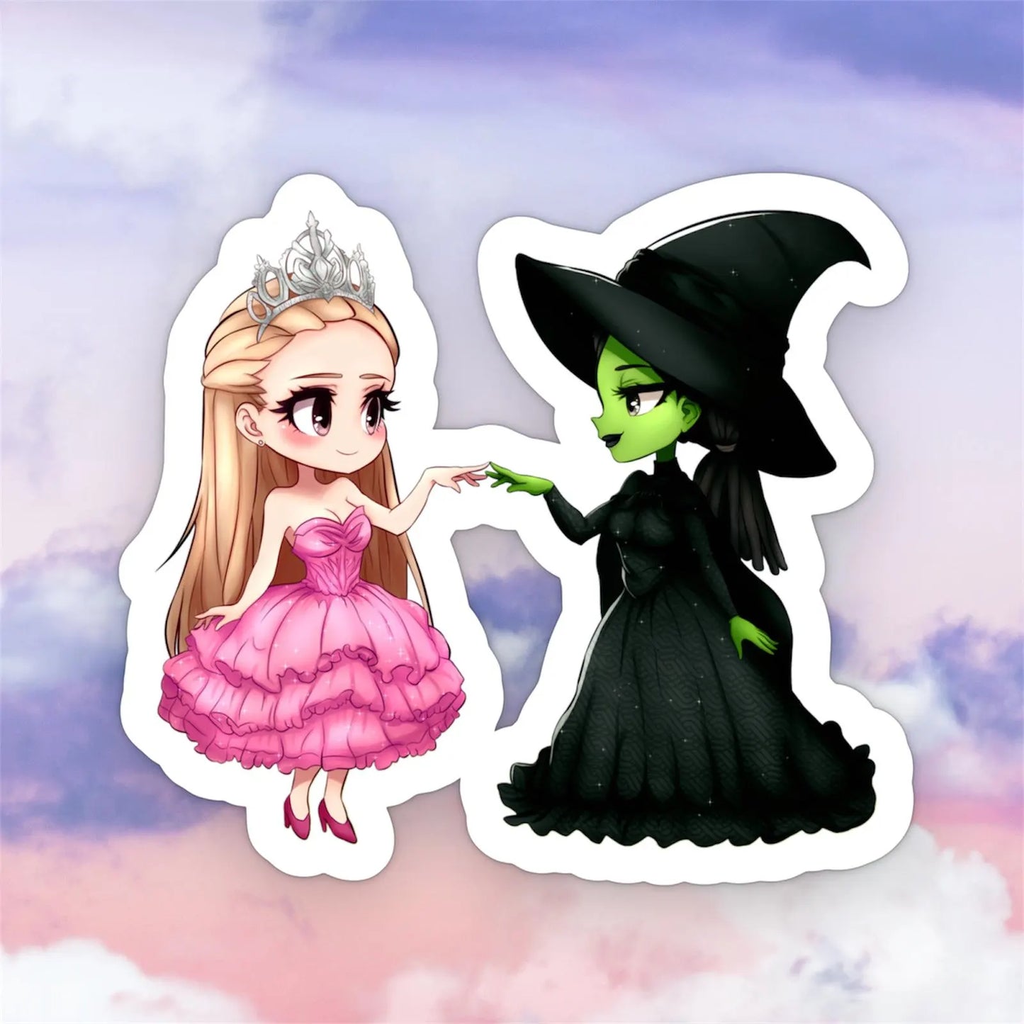 Wicked Elphaba and Glinda Dance Sticker