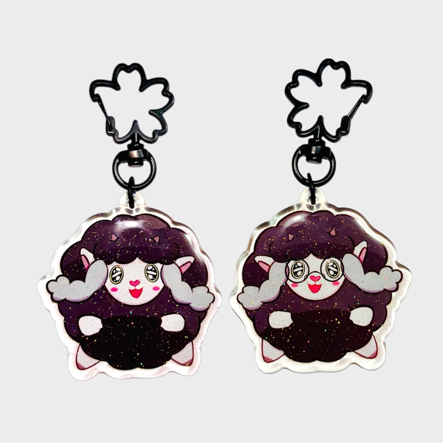 Shiny PKMN with Glasses Double Sided Keychains