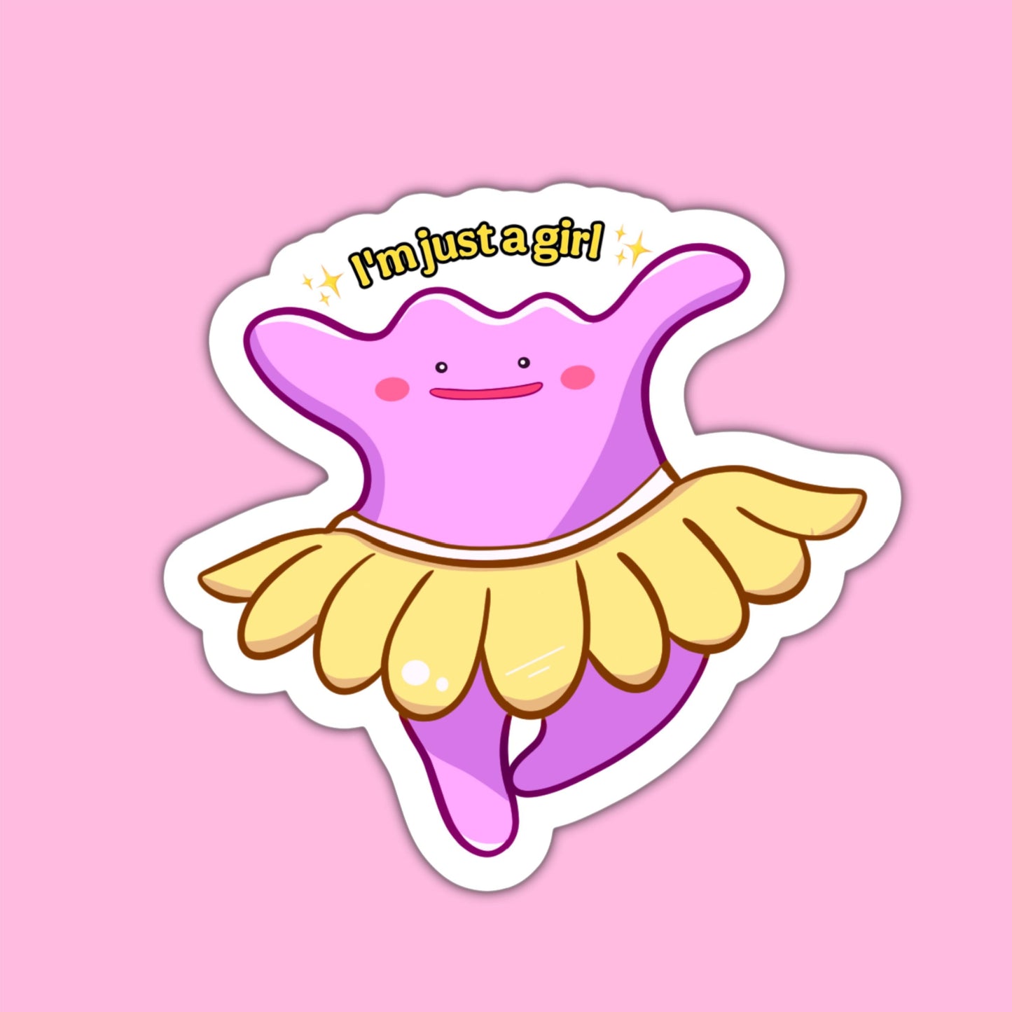 Pink and Blue Ditto Inspired Stickers