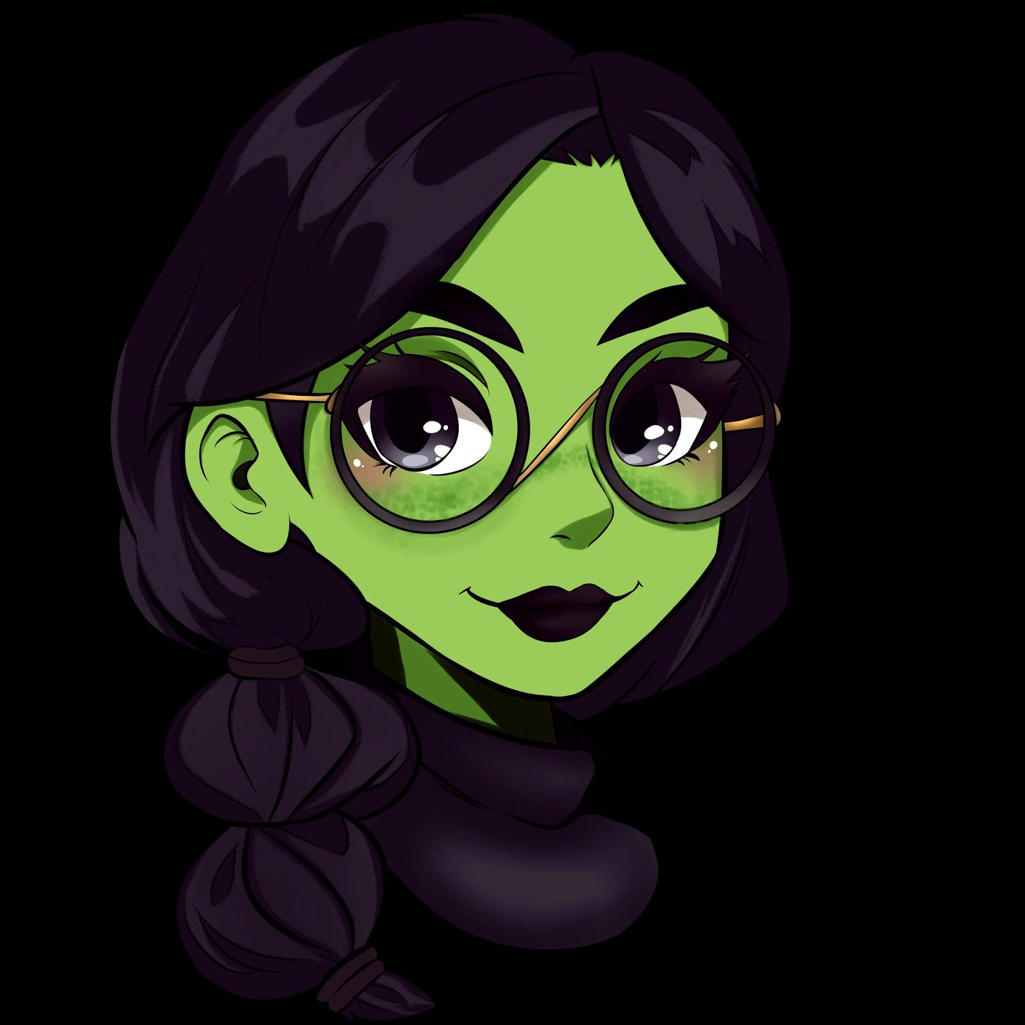 Wicked Anime Styled Elphie and Glinda Keychains