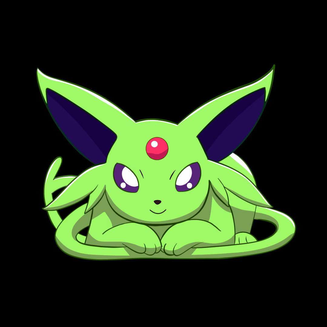 Sleeping Shiny PKMN Double Sided Keychains