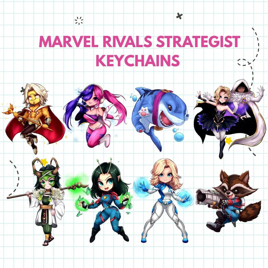 Marvel Rivals Inspired Strategist Keychains