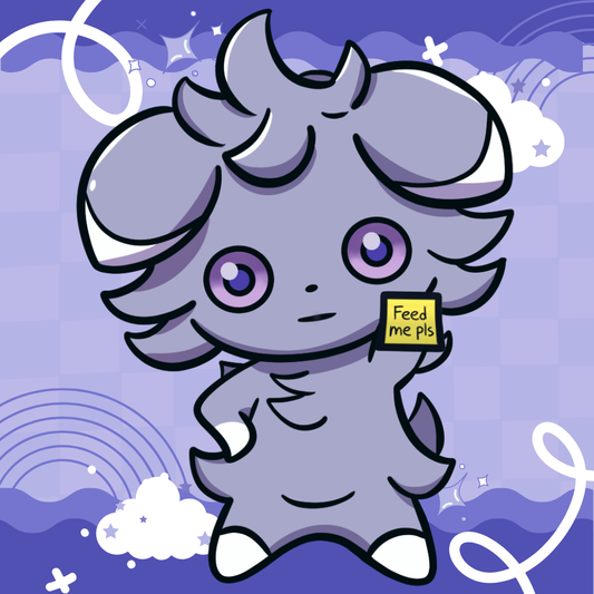 Espurr Inspired Feed Me Sticker