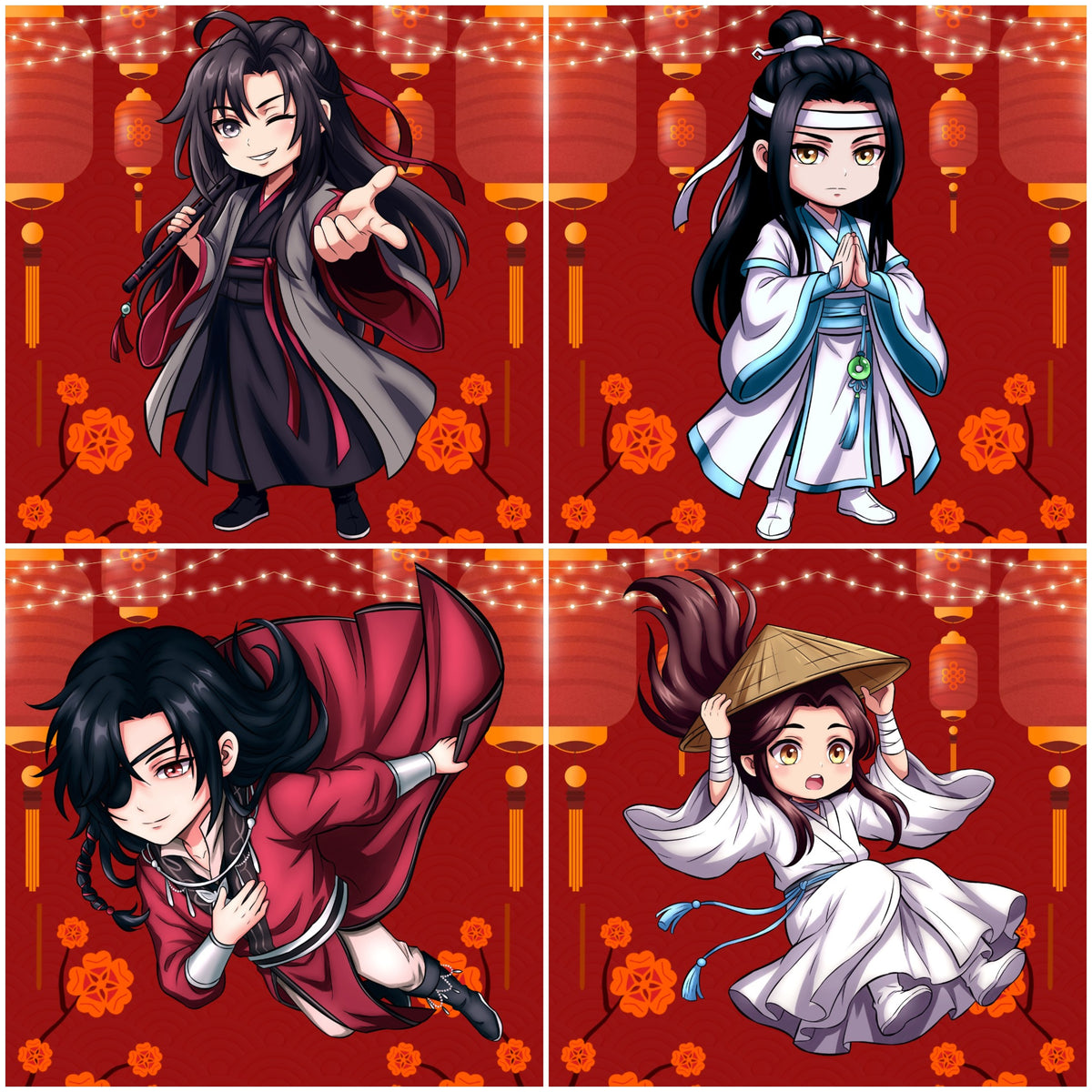 Danmei Keychains