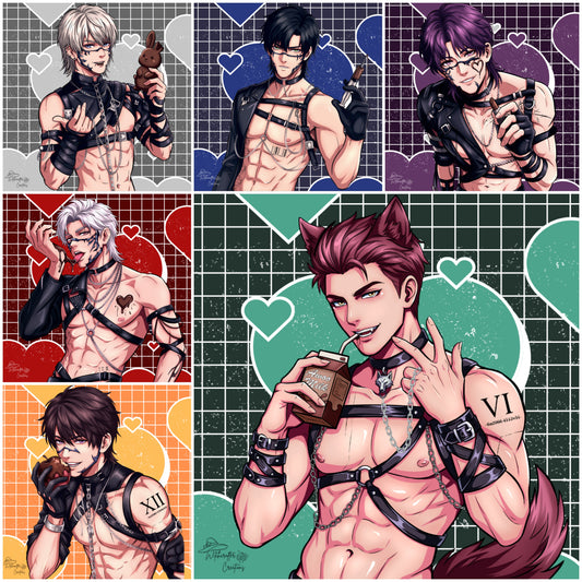 LADS Catch 22 Valentine Stickers