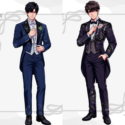 Zayne & Caleb Groom Acrylic Stands